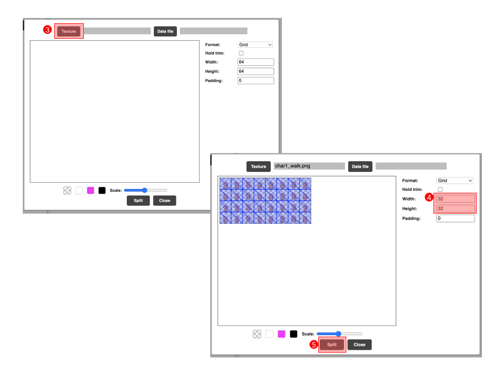 Free Texture Packer - Split sheer